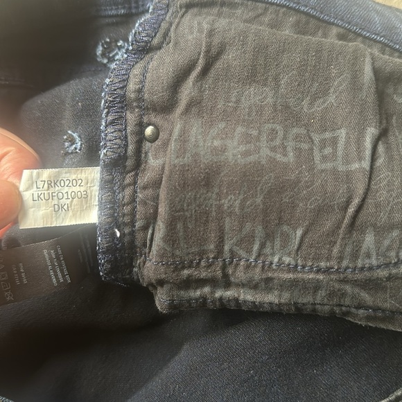 Karl Lagerfield Size 12 Skinny Jeans in Excellent condition - Picture 4 of 5